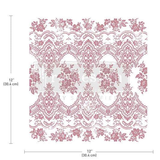 Decor Stamp - Vintage Wallpaper | 1 pc, 12”x12” | Reduced Price | Redesign with Prima