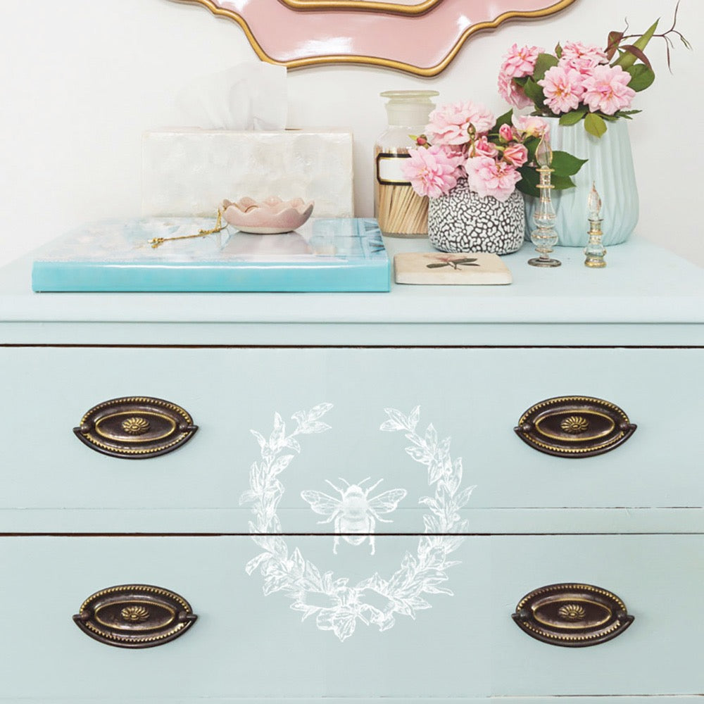 Decor Stamp - French Laurels | 1 pc, 12”x12” | Reduced Price | Redesign with Prima