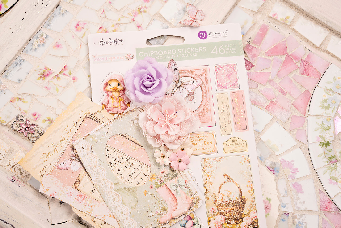 Sweet Spring Collection Flowers - Spring Blooms, 24 pcs | Frank Garcia | Prima Marketing Inc