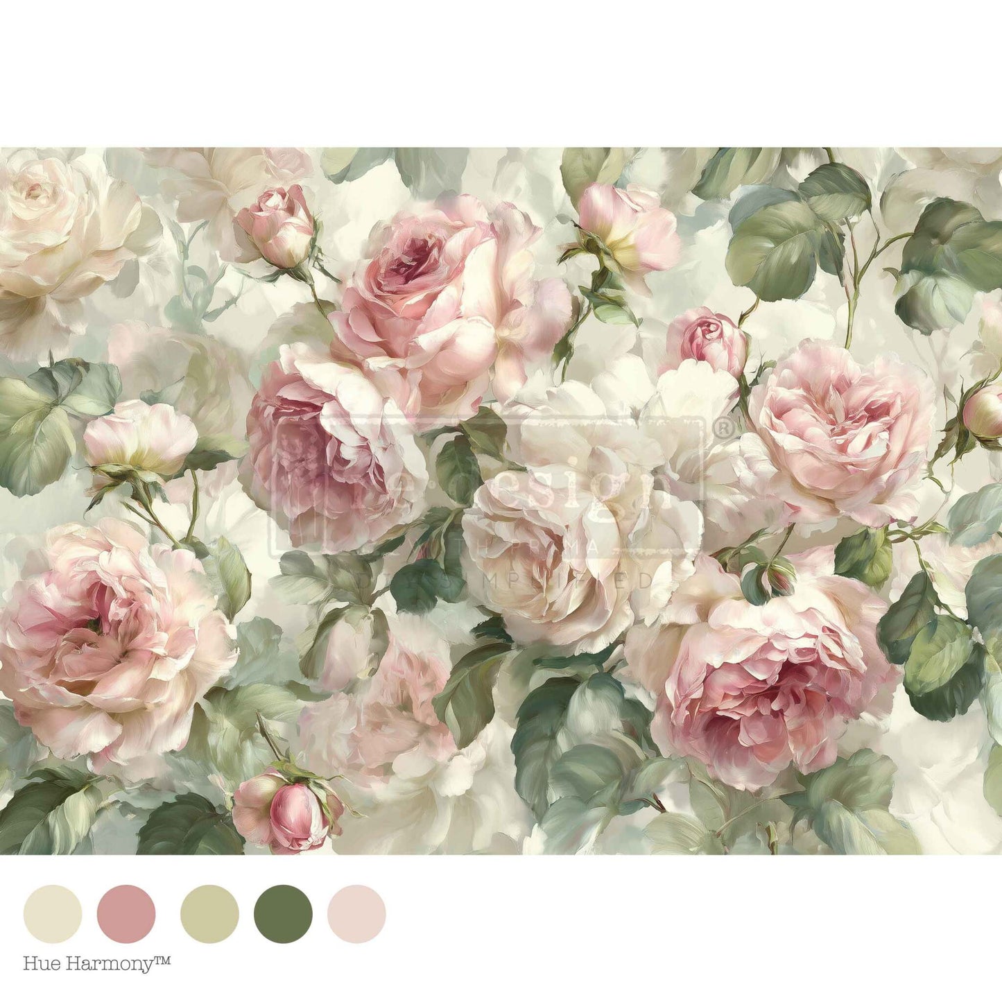 A1 Decoupage Fiber - Velvet Bloom | 1 sheet, 23.4 x 33.1” | Redesign with Prima