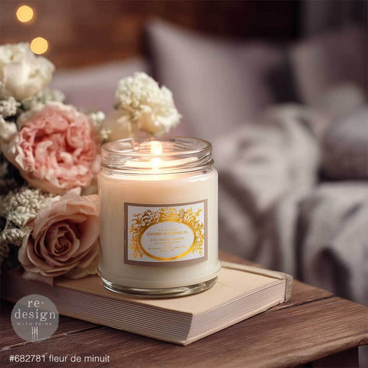 H2O Transfers Gold - Fleur De Minuit | 8.5" x 11.5" | Redesign with Prima