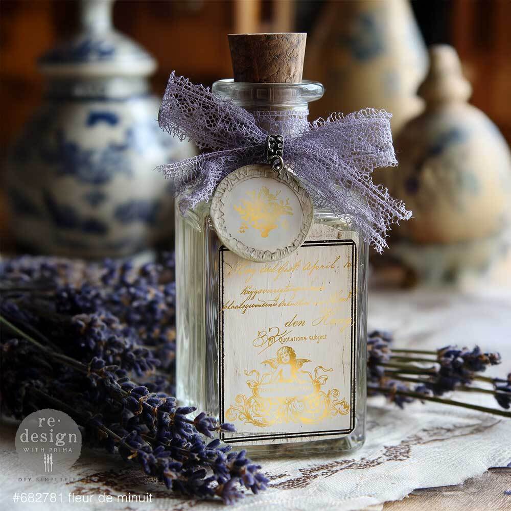 H2O Transfers Gold - Fleur De Minuit | 8.5" x 11.5" | Redesign with Prima
