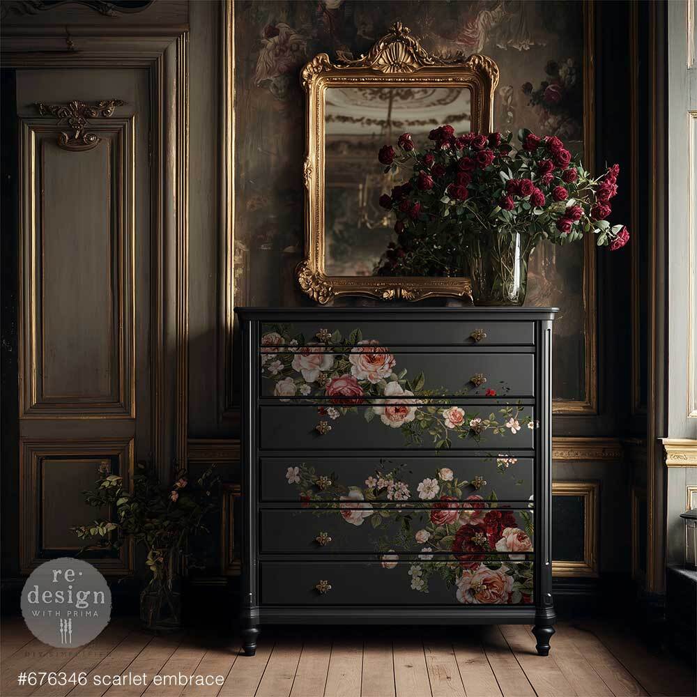 Large Decor Transfers® - Scarlet Embrace | 24” x 35” | Redesign with Prima