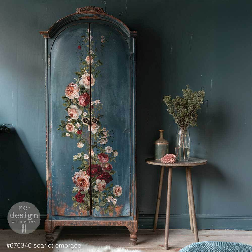 Large Decor Transfers® - Scarlet Embrace | 24” x 35” | Redesign with Prima