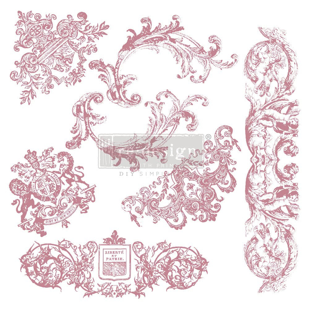 Decor Stamp - Chateau de Saverne | 1 pc, 12”x12” | Reduced Price | Redesign with Prima