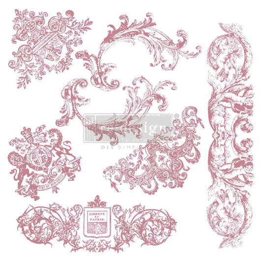 Decor Stamp - Chateau de Saverne | 1 pc, 12”x12” | Reduced Price | Redesign with Prima