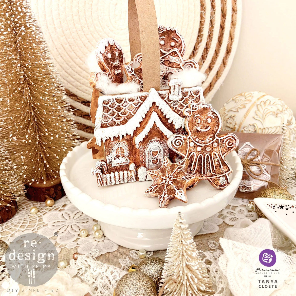 Decor Mould® - Festive Gingerbread Treats | 5”x8” | Redesign with Prima