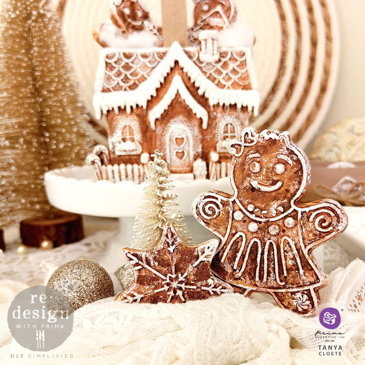 Decor Mould® - Festive Gingerbread Treats | 5”x8” | Redesign with Prima