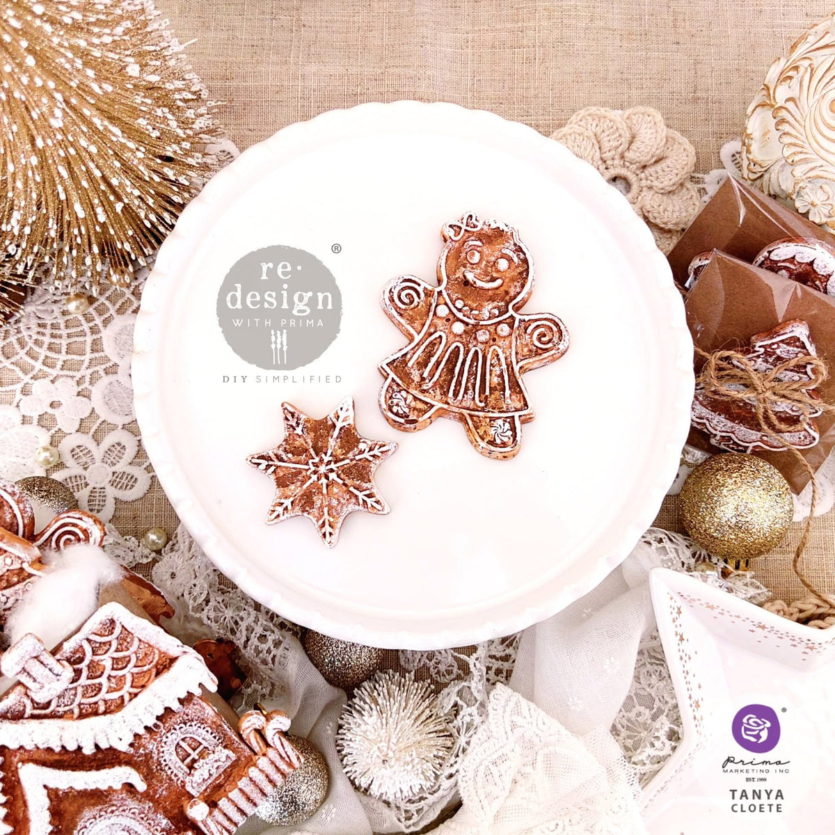 Decor Mould® - Festive Gingerbread Treats | 5”x8” | Redesign with Prima