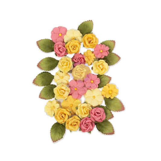 Among the Wildflowers Collection Flowers - Garden Notes, 37 pcs | Three Girls Tale | Prima Marketing Inc