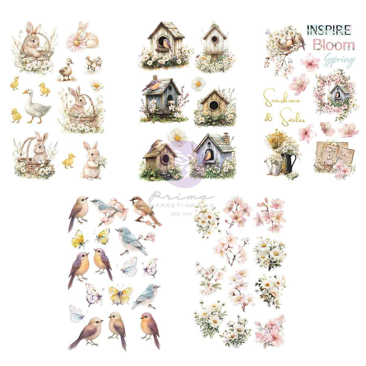 Among the Wildflowers Collection Sticker Pack | 5 sheets | Three Girls Tale | Prima Marketing Inc