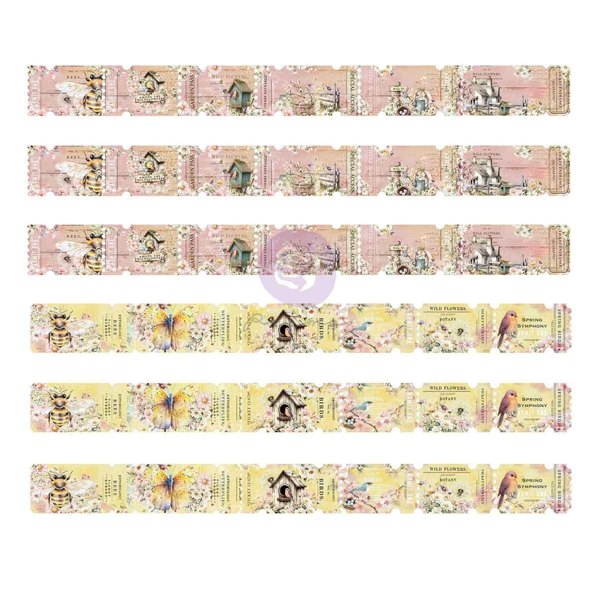 Among the Wildflowers Collection Tickets | 36 pcs | Three Girls Tale | Prima Marketing Inc