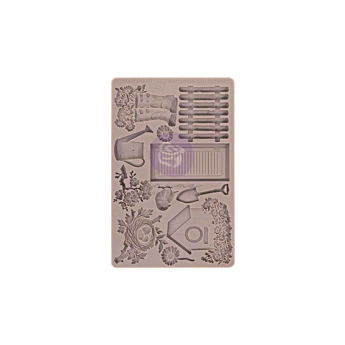 Among the Wildflowers Decor Collection Mould® - Spring Tales | Three Girls Tale | Prima Marketing Inc
