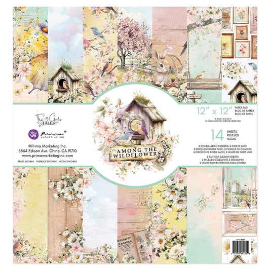 Among the Wildflowers Collection - 12x12 Paper Pad, 14 sheets | Prima Marketing Inc