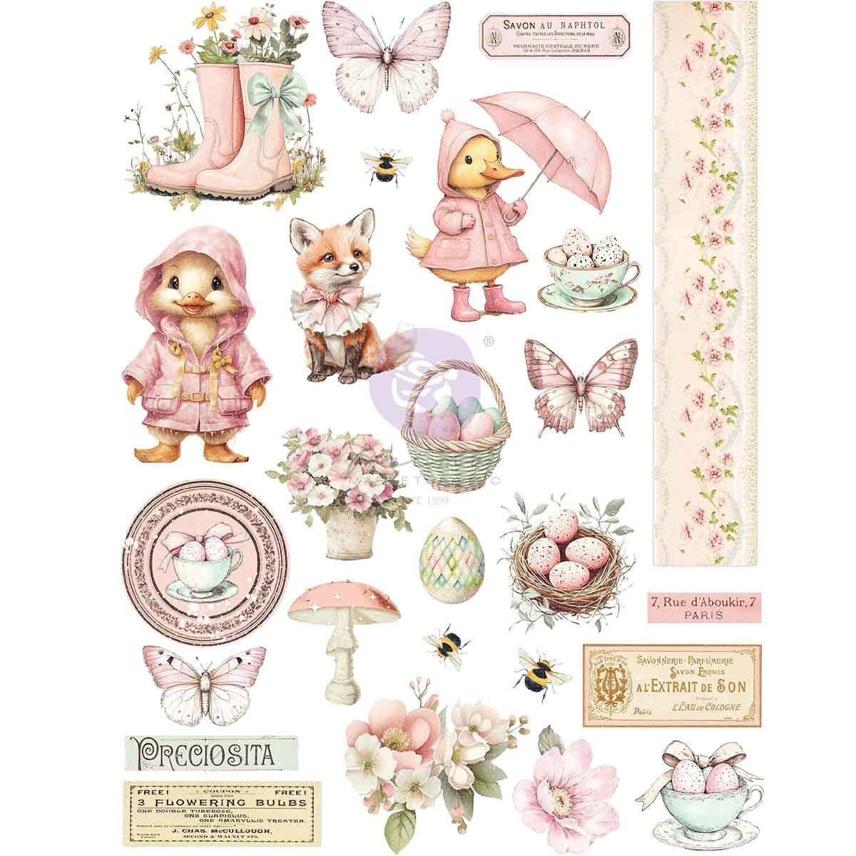 Sweet Spring Collection - A4 Transfer | 1 sheet, 8.3 x 11.7” | Frank Garcia | Prima Marketing Inc