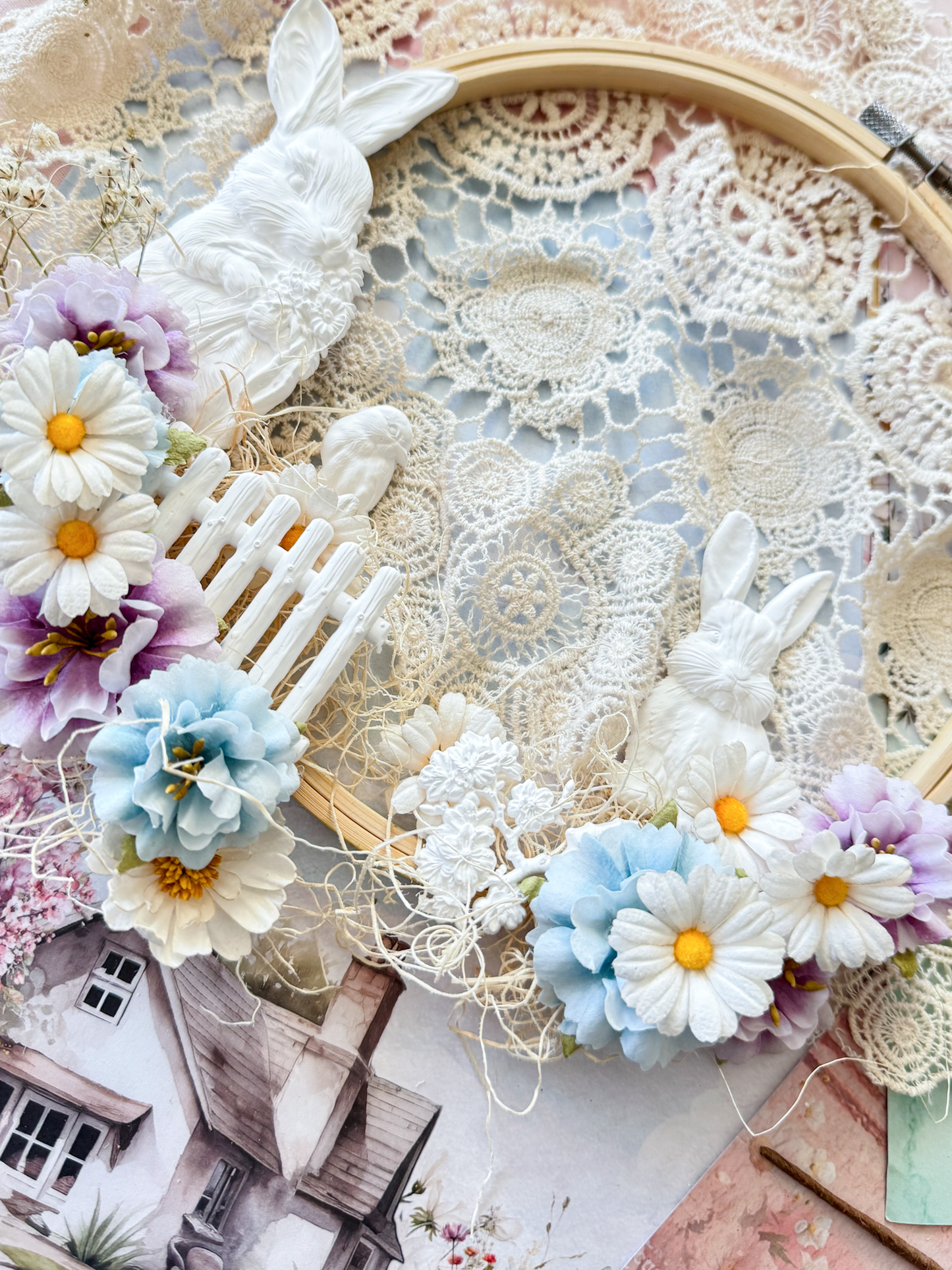 Among the Wildflowers Collection Flowers - Lilac Breeze, 14 pcs | Three Girls Tale | Prima Marketing Inc