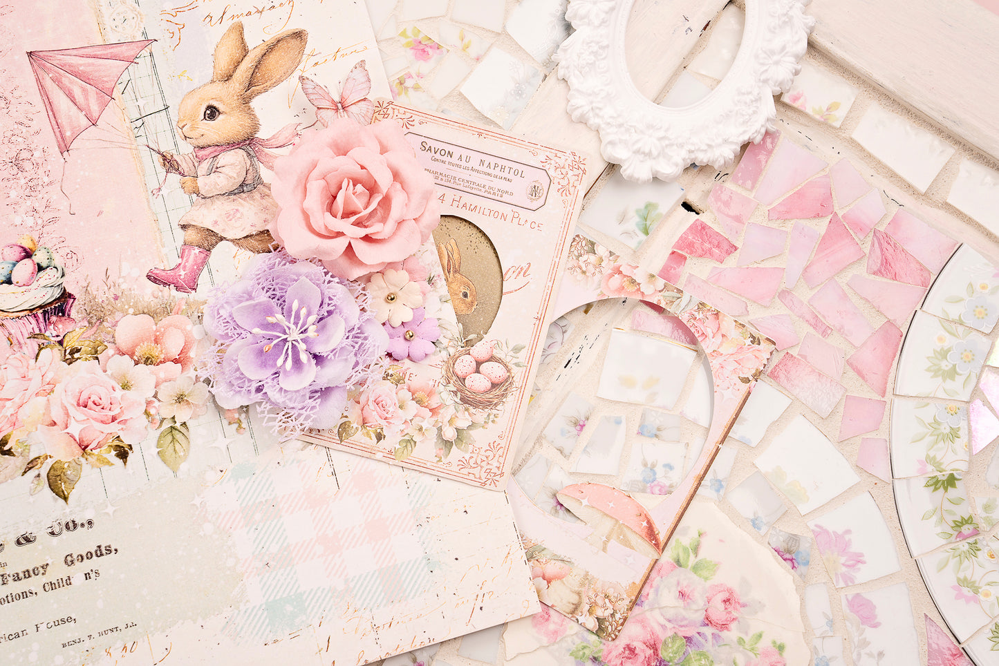 Sweet Spring Collection Flowers - Soft and Fuzzy, 6 pcs | Frank Garcia | Prima Marketing Inc