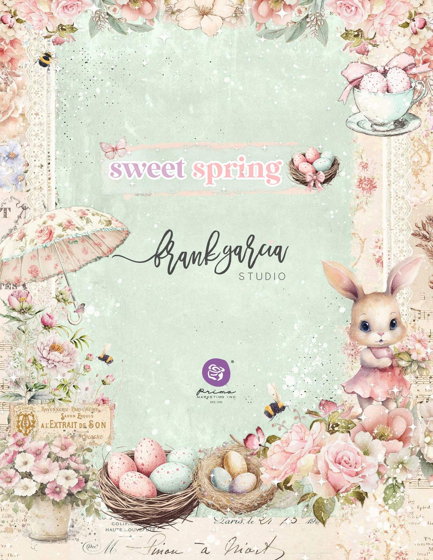 Sweet Spring Collection Flowers - Sweet Raindrops, 90 pcs | Frank Garcia | Prima Marketing Inc