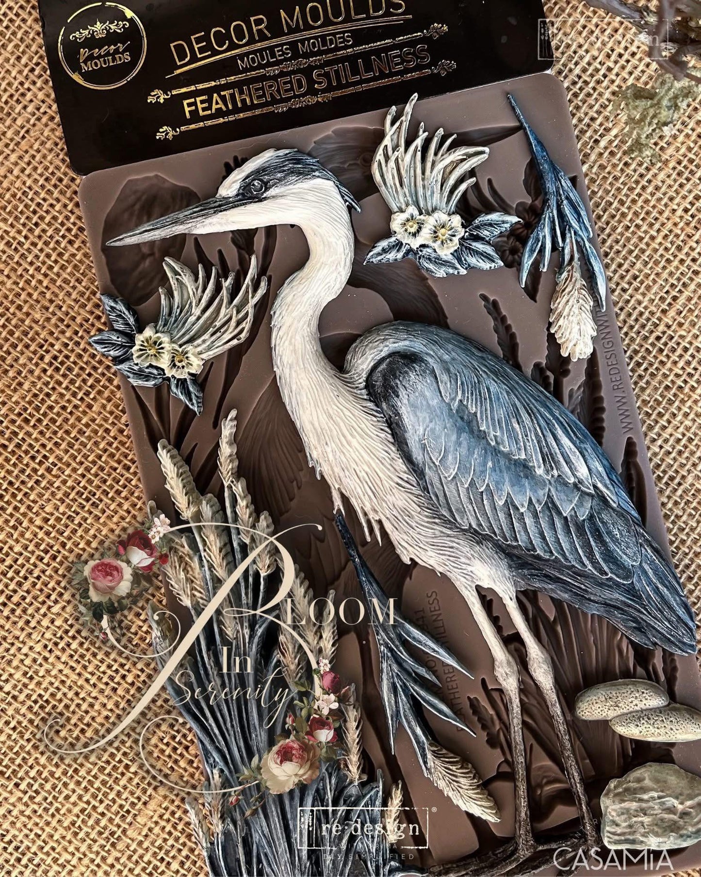 Decor Mould® - Feathered Stillness | 5” x 8” x 8mm | Redesign with Prima