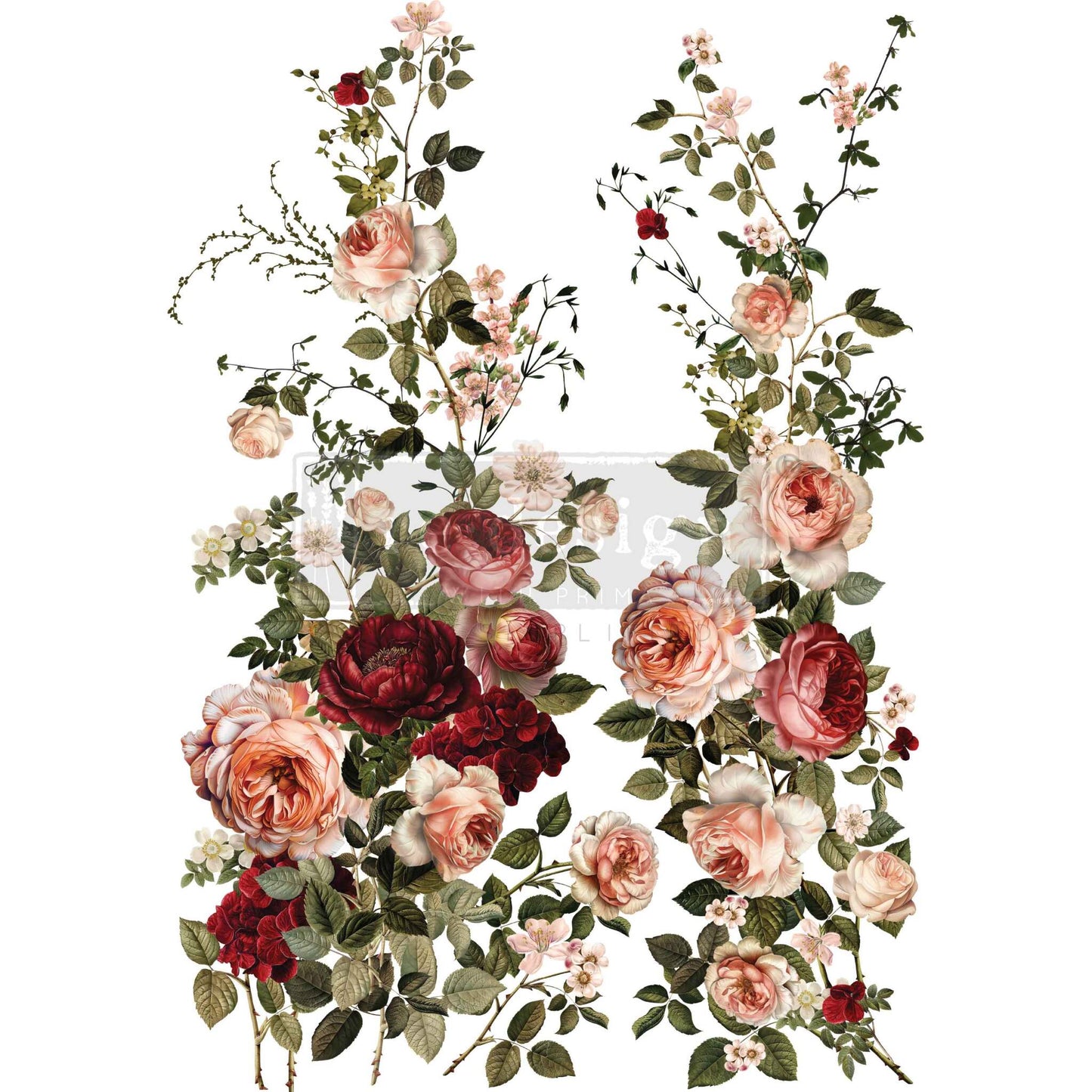 Large Decor Transfers® - Scarlet Embrace | 24” x 35” | Redesign with Prima