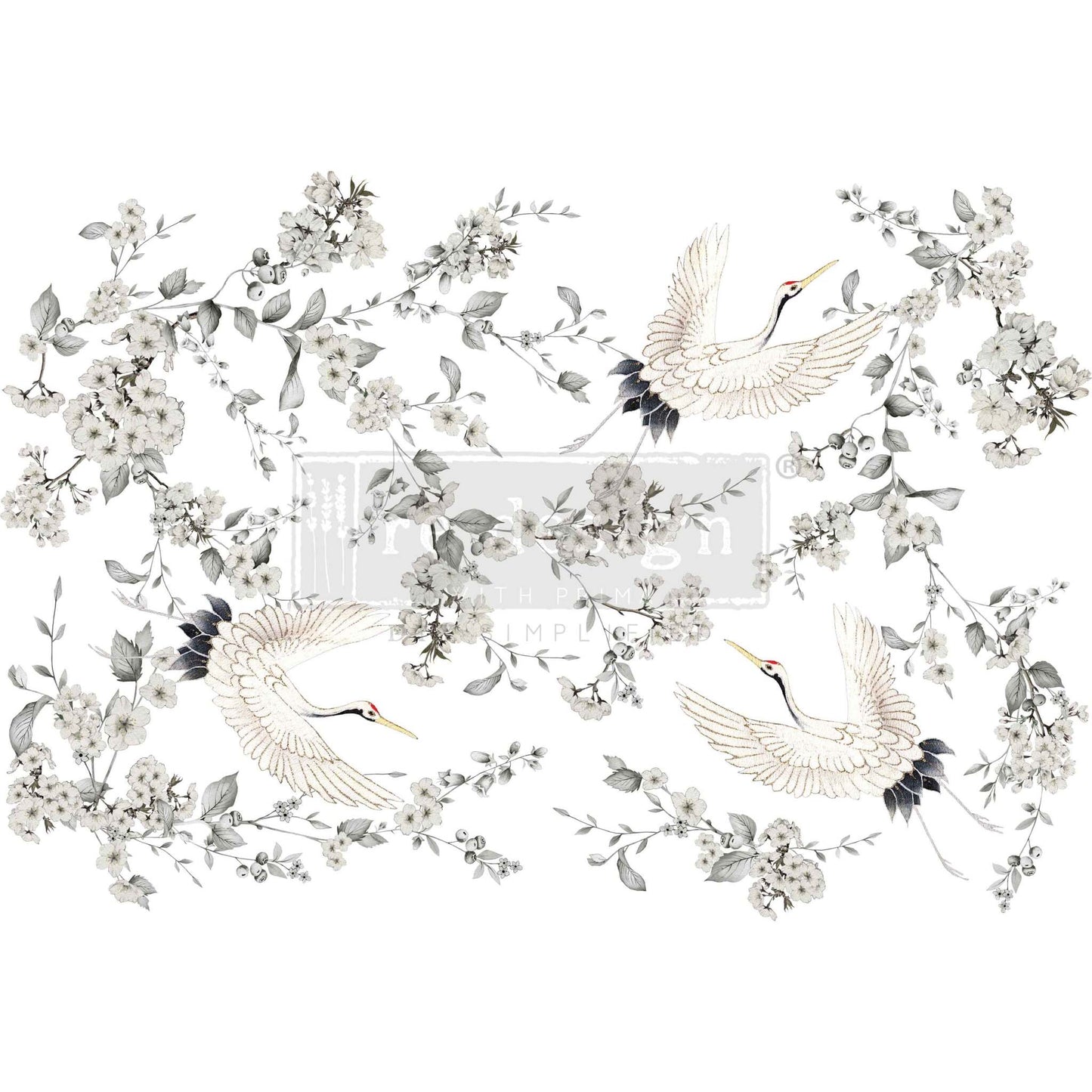 Large Decor Transfers® - Silver Wings | 24” x 35” | Redesign with Prima