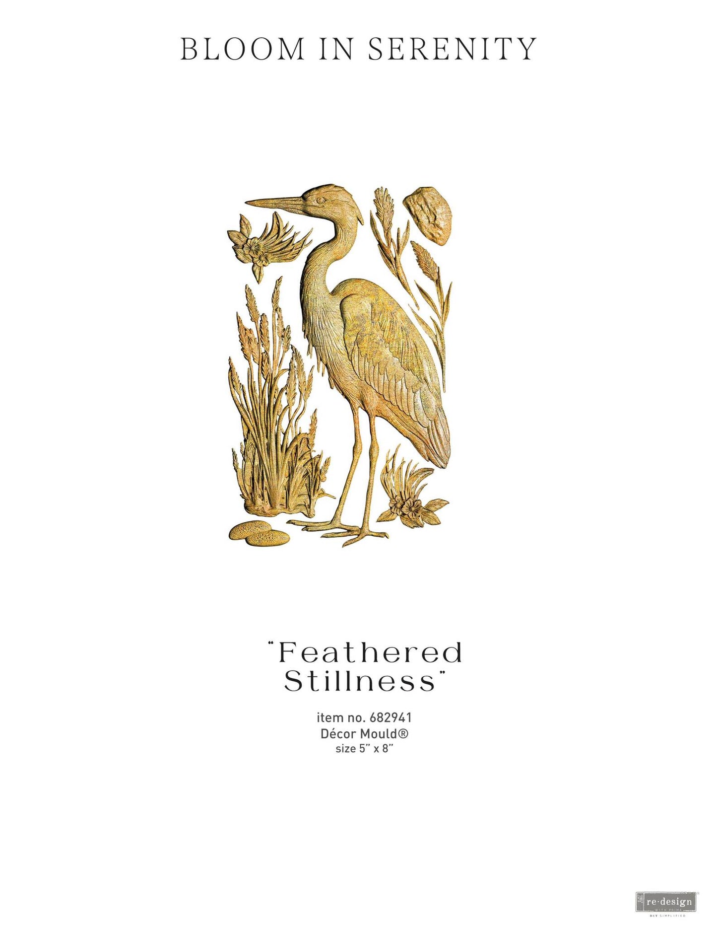 Decor Mould® - Feathered Stillness | 5” x 8” x 8mm | Redesign with Prima