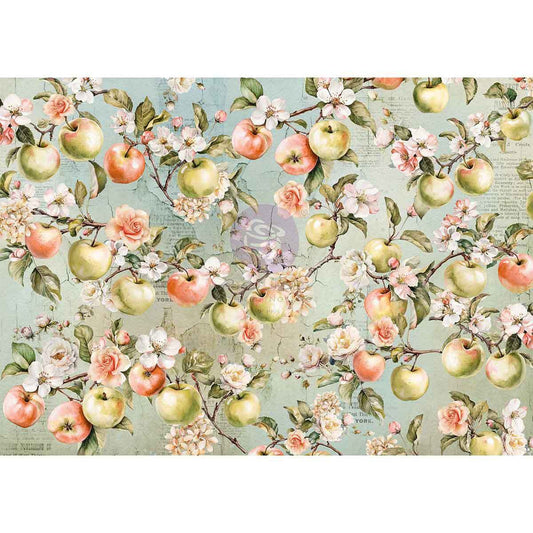 A3 Decoupage Fiber - Homegrown Collection | 1 sheet, 11.7"x16.5” | Prima Marketing, Inc.