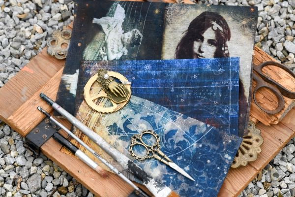 A3 Decoupage Fiber - Nightdreaming | 3 sheets, 11.7"x16.5" | Finnabair | Prima Marketing Inc