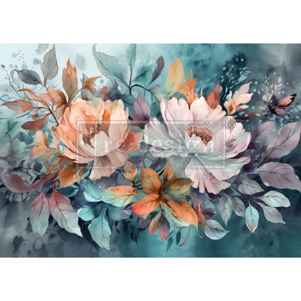 A1 Decoupage Fiber - Floral Dream | 24.1”x33.1” | Redesign with Prima