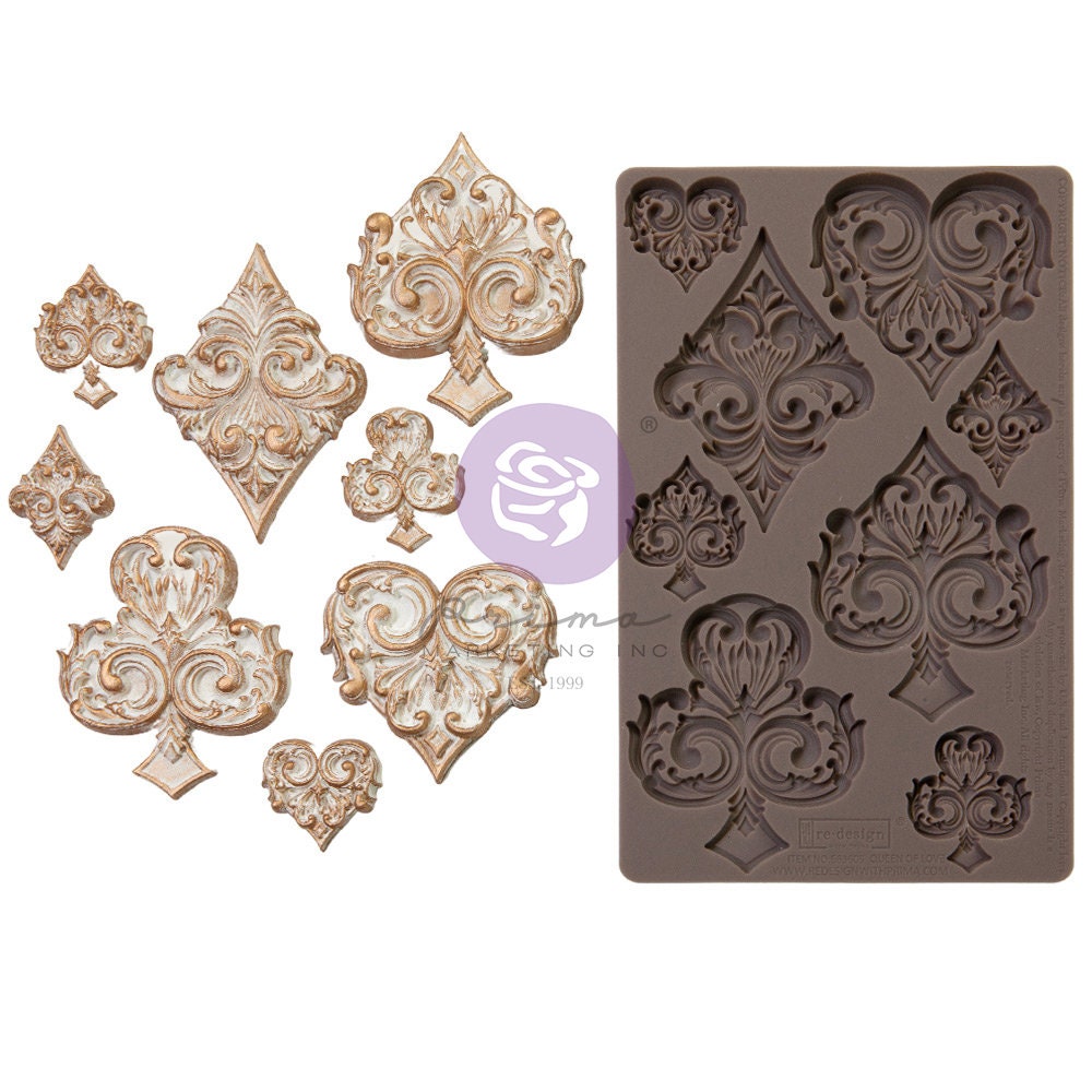 Lost in Wonderland Decor Mould® - Deck of Cards | 5”x8” | Three Girls Tale |Prima Marketing Inc