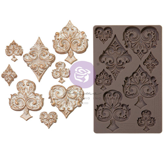 Lost in Wonderland Decor Mould® - Deck of Cards | 5”x8” | Three Girls Tale |Prima Marketing Inc