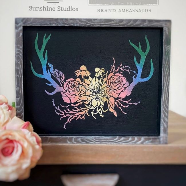 Decor Stencil - Wildwood Cabin  | 9”x12” | Redesign with Prima
