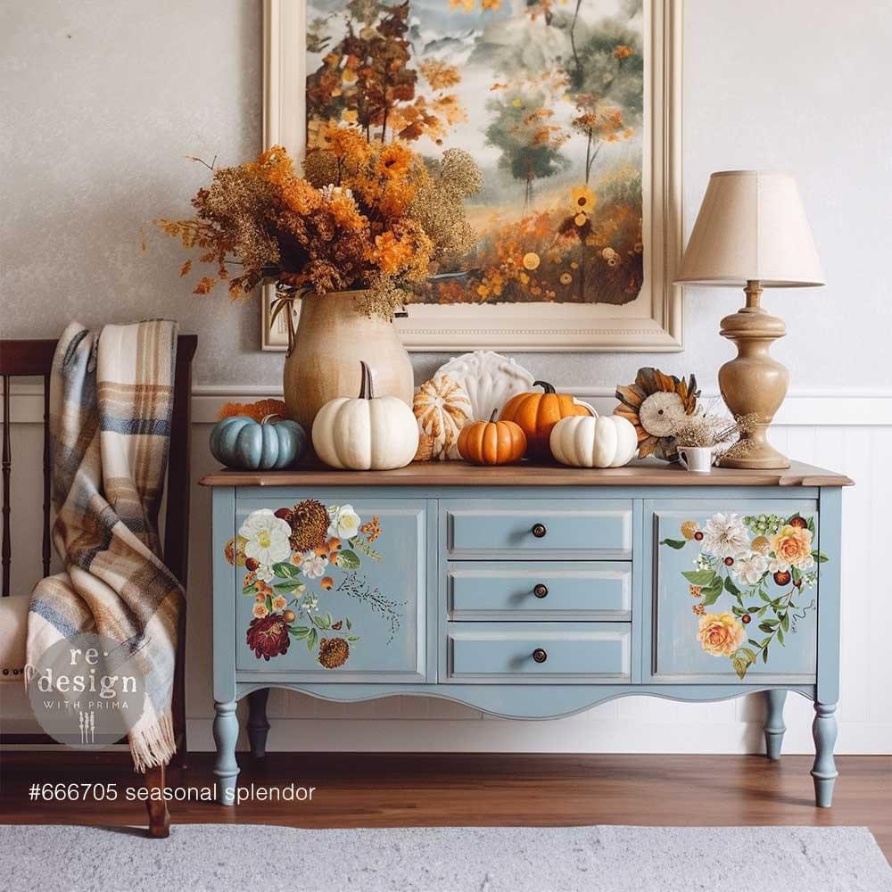Maxi Decor Transfer® - Autumnal Bliss | 2 sheets, 12”x12” | Redesign with Prima
