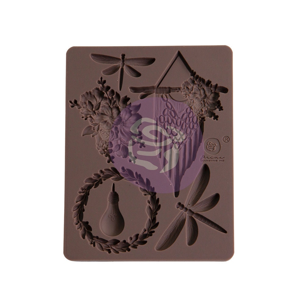 Aquarelle Dreams Mini Decor Mould® | 3.5”x4.5” mould | Three Girls Tale | Prima Marketing Inc