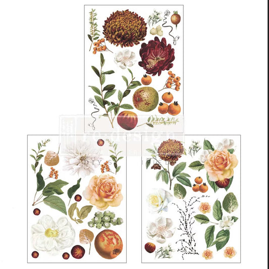 Middy Decor Transfers® - Seasonal Splendor | 3 Sheets, 8.5x11” | Redesign with Prima