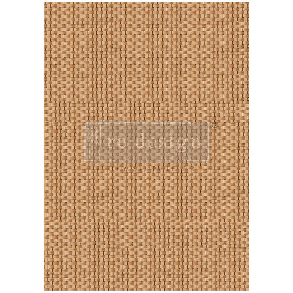 A1 Decoupage Fiber - Artisanal Basket Charm | 1 sheet, 23.4”x33.1” | Redesign with Prima