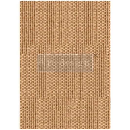 A1 Decoupage Fiber - Artisanal Basket Charm | 1 sheet, 23.4”x33.1” | Redesign with Prima