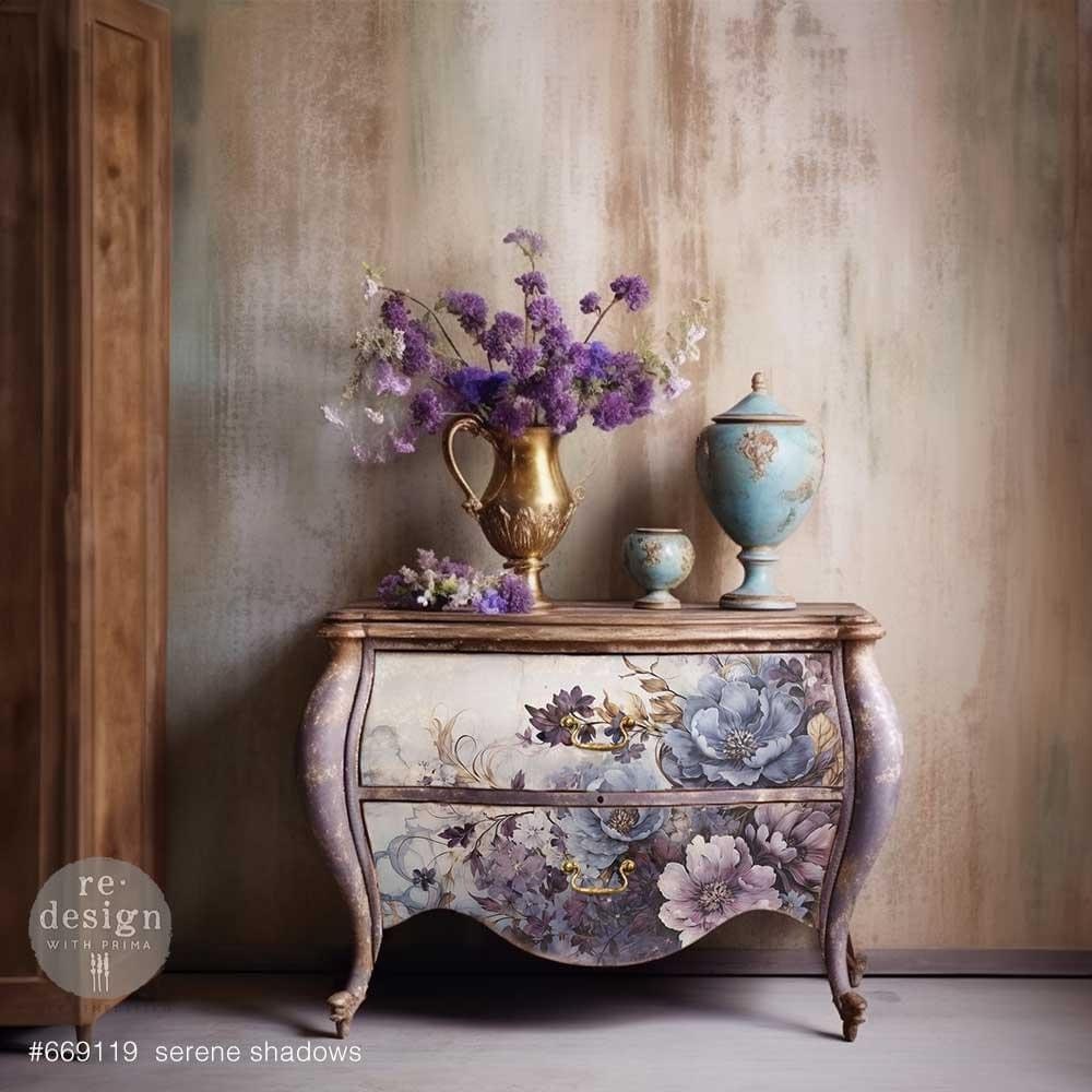 A1 Decoupage Fiber - Serene Shadows | 23.4” x 33.1” | Redesign with Prima