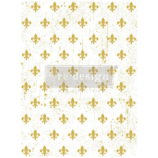 Large Decor Transfers® - Fleur de Lis | Gold | 18”x24” | Redesign withPrima