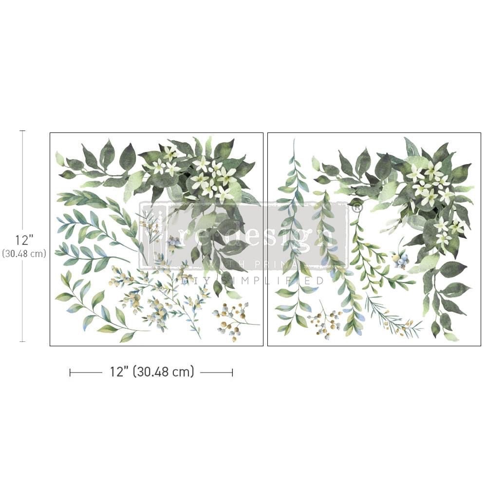 Maxi Decor Transfer® - Country Charm | 2 sheets, 12”x12” | Redesign with Prima