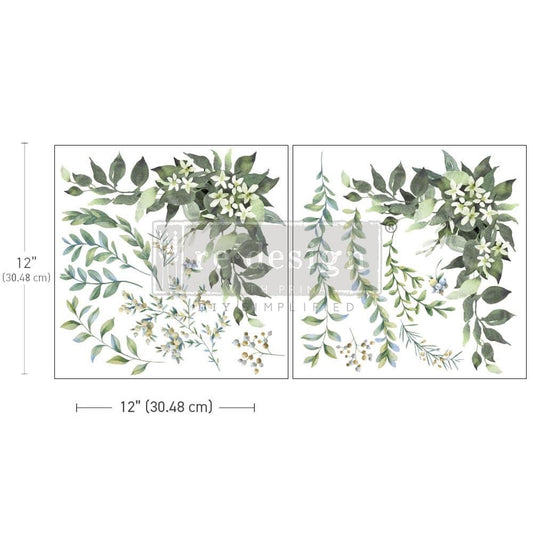 Maxi Decor Transfer® - Country Charm | 2 sheets, 12”x12” | Redesign with Prima