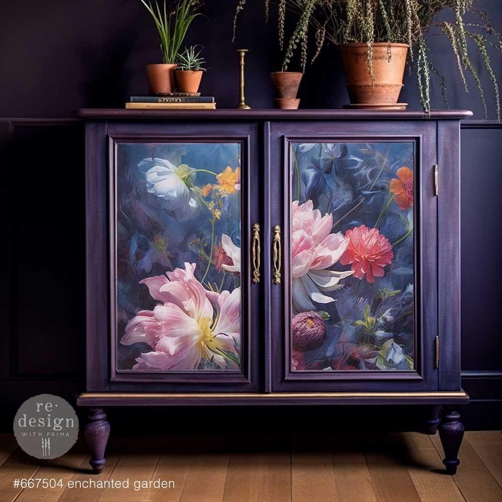 A1 Decoupage Fiber - Enchanted Garden | Measures 23.4”x33.1”, 1 pc | RedesignwithPrima