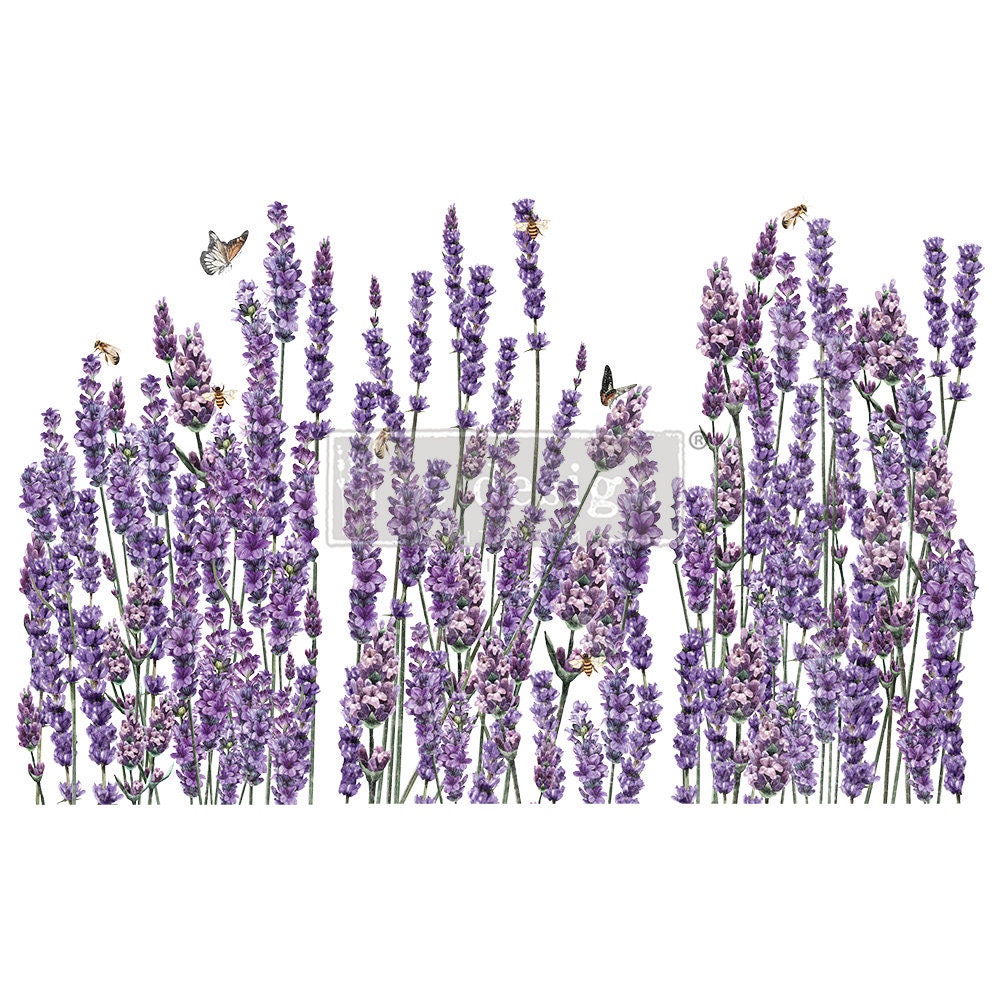 Large Decor Transfers® - Champs De Lavende | 3 sheets, 24”x35” | Redesign with Prima