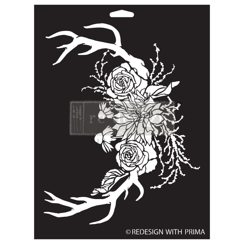 Decor Stencil - Wildwood Cabin  | 9”x12” | Redesign with Prima