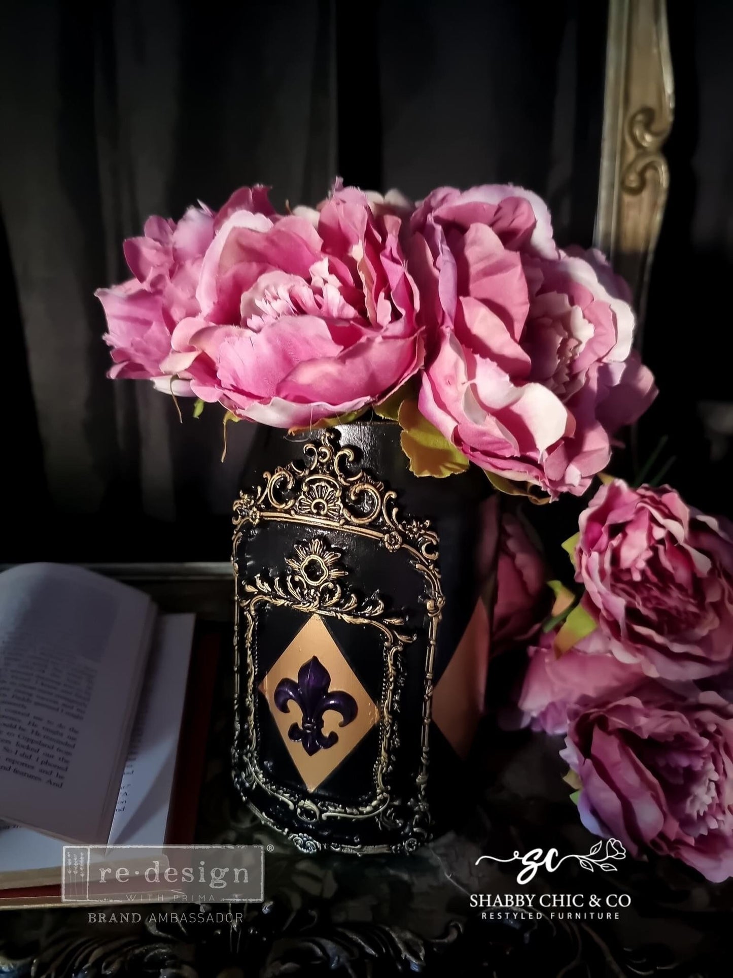 Decor Mould® - Fleur de Lis En Or  | 1 pc, 5"x8" | Redesign with Prima