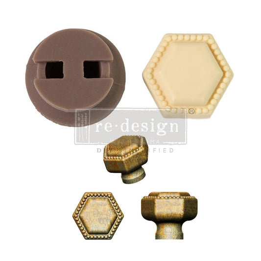 Imperial Pearl Knob Mould | 1 Knob Set, includes hardware | Redesign with Prima