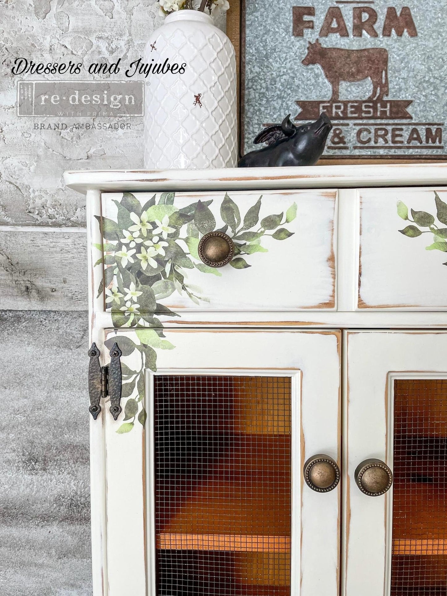 Maxi Decor Transfer® - Country Charm | 2 sheets, 12”x12” | Redesign with Prima