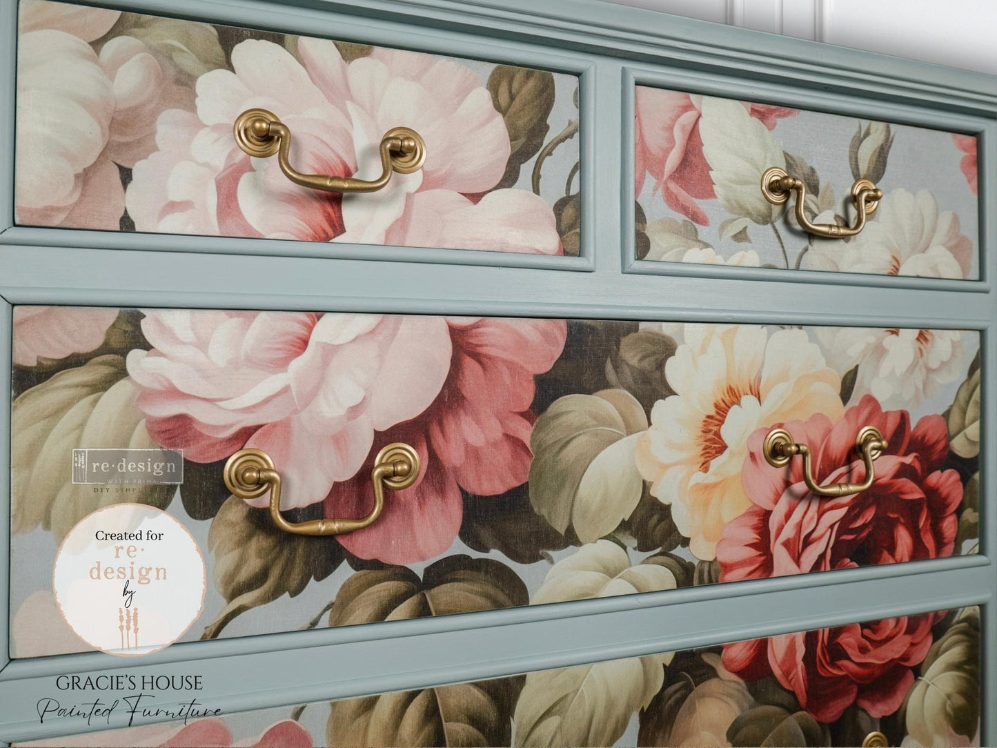 A1 Decoupage Fiber - Salon de la Gloire | 23.4”x33.1” | Redesign with Prima