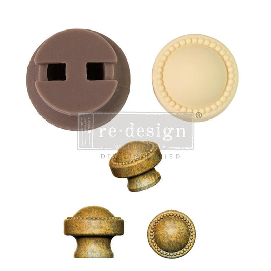 Knob Decor Mould - Pearl Inlay | 1 Knob Set, includes hardware | Redesign with Prima