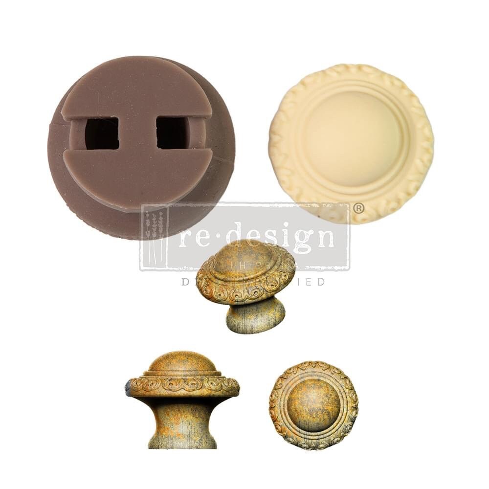 Knob Mould Set - Luxe Ornate | 1 Knob Set, includes hardware | Redesign with Prima
